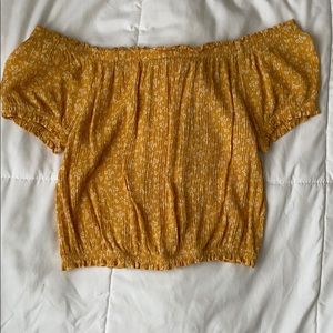 floral off the shoulder top